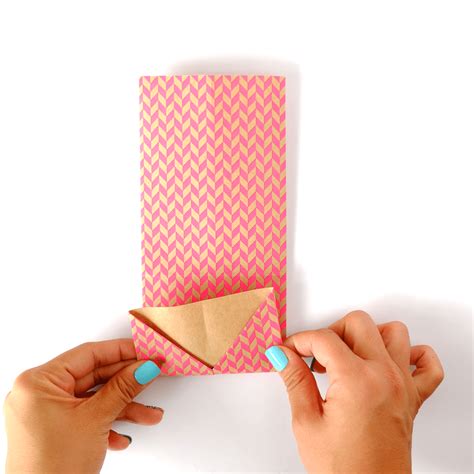 origami card holder folding.